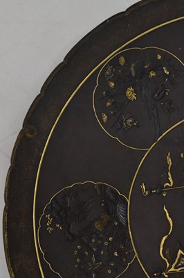 Lot 239 - Nogawa Noboru - Japanese Meiji period bronze charger