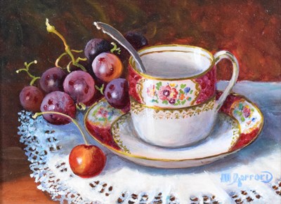 Lot 409 - Maimie Gerrard - Oil on board - Still life