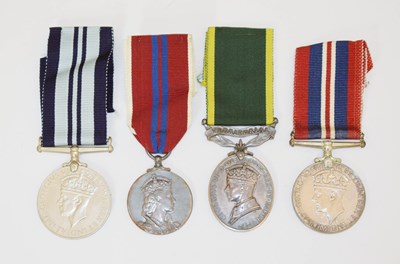 Lot 348 - Three George VI British medals, and Elizabeth II Coronation Medal