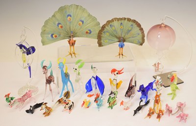 Lot 561 - Group of Murano and other glass animals