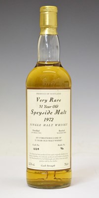 Lot 450 - Very Rare 31 Year Old Speyside Malt, single malt whisky, 1972