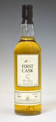 Lot 455 - First Cask malt whisky, distilled 31st October 1979, Bunnahabhain, Speyside