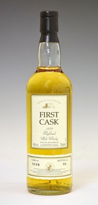 Lot 454 - First Cask malt whisky, distilled 16th October 1979, Rhosdhu, Speyside