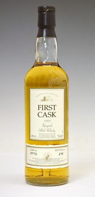 Lot 458 - First Cask malt whisky, distilled 24th June 1982, Cragganmore, Speyside