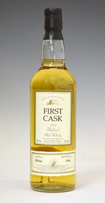 Lot 459 - First Cask malt whisky, distilled 7th December 1983, Teaninich, Speyside