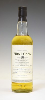 Lot 463 - First Cask malt whisky, distilled 2nd November 1989, Bruichladdich, Speyside