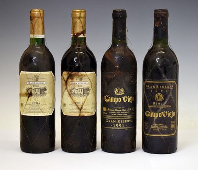 Lot 425 - Rioja red wines