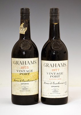 Lot 436 - Graham's Vintage Port, 1975 & 1977