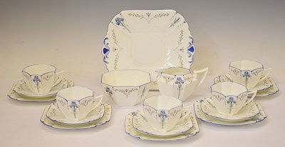 Lot 646 - Shelley Art Deco part tea service