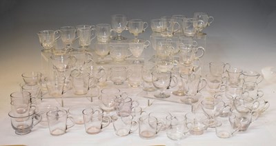 Lot 363 - Collection of seventy-two clear glass custard cups etc