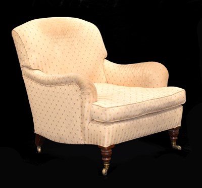 Lot 406 - Howard & Sons armchair, probably a Bridgewater or Harley model