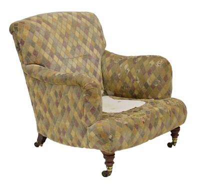 Lot 405 - Howard & Sons armchair, probably a Bridgewater or Harley model