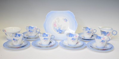 Lot 643 - Shelley Art Deco part tea service