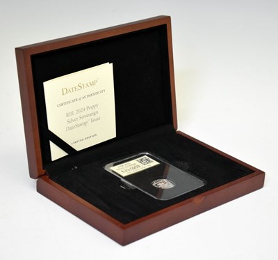 Lot 318 - Charles III Isle of Man Poppy silver sovereign, 2024