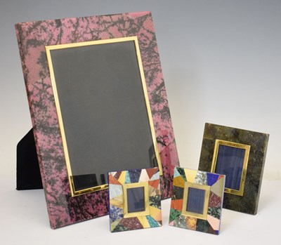Lot 428 - Group of hardstone picture frames