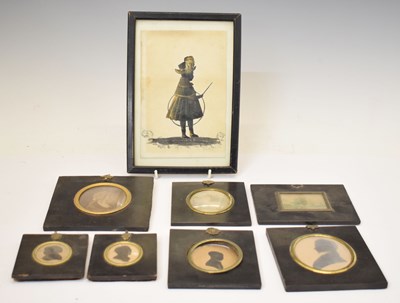 Lot 429 - Four 19th century portrait silhouettes