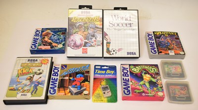 Lot 539 - Collection of Nintendo Game Boy and Sega games