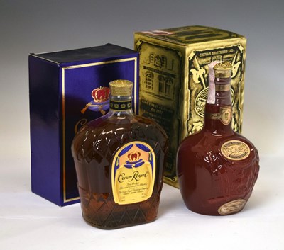 Lot 465 - Chivas Brother Royal Salute Scotch whisky, and Crown Royal Fine De Luxe Canadian whisky
