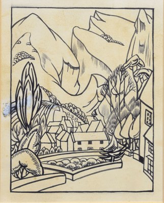 Lot 314 - Doris Brabham Hatt, ARWA (British, 1890-1969) - Cheddar Gorge