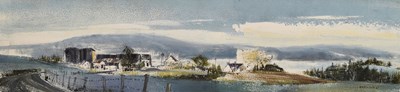 Lot 292 - Michael David Barnfather (British, b.1934) - Oil on board - 'Mingary Castle‘