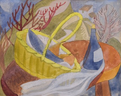Lot 317 - Attributed to Doris Brabham Hatt (British, 1890-1969) - Watercolour - Still life