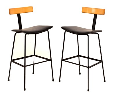 Lot 371 - Frank Guille for Kandya - Pair of 'Program' high stools