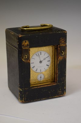Lot 382 - Le Roy & Fils carriage clock once belonging to the Countess of Mornington