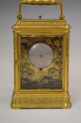 Lot 382 - Le Roy & Fils carriage clock once belonging to the Countess of Mornington