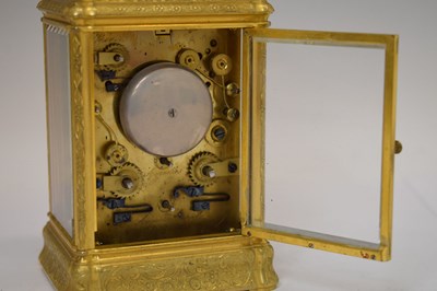Lot 382 - Le Roy & Fils carriage clock once belonging to the Countess of Mornington
