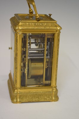 Lot 382 - Le Roy & Fils carriage clock once belonging to the Countess of Mornington