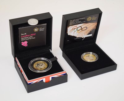 Lot 228 - Royal Mint London Olympic Games silver proof coins