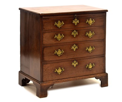 Lot 393 - George III mahogany chest of drawers