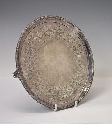 Lot 87 - George III silver salver