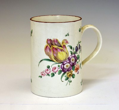 Lot 218 - Late 18th century Bristol porcelain mug
