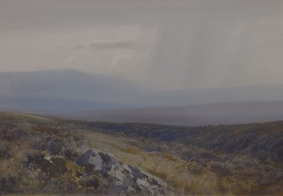 Lot 286 - Frederick John Widgery (British, 1861-1942) - Gouache - 'Nr Steperton Tor, Dartmoor'