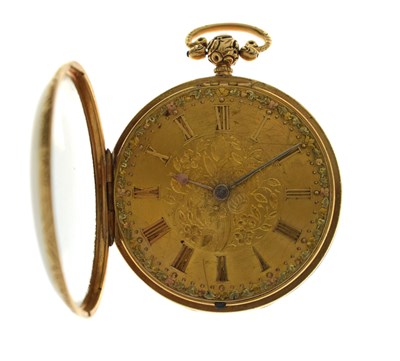 Lot 77 - William IV 18ct gold cased open-face pocket watch, John Wilkinson, Leeds