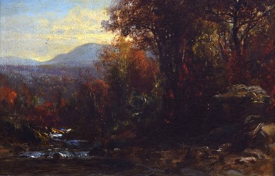 Lot 274 - James McDougal Hart (American, 1828-1901) - Oil on canvas - 'The Adirondacks'