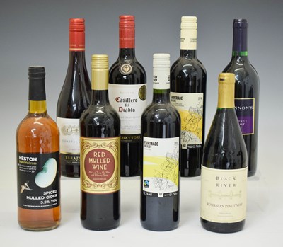 Lot 452 - Six bottles of New World red wines, and two bottles of mulled wine