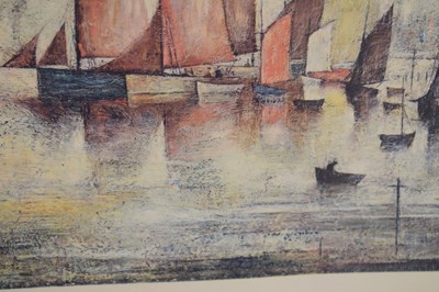Lot 258 - Laurence Stephen Lowry R.A. (British, 1887-1976) - Signed print - 'Sailing Boats'