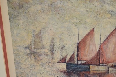 Lot 258 - Laurence Stephen Lowry R.A. (British, 1887-1976) - Signed print - 'Sailing Boats'