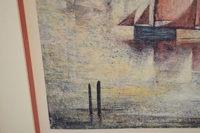 Lot 258 - Laurence Stephen Lowry R.A. (British, 1887-1976) - Signed print - 'Sailing Boats'