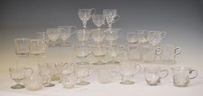 Lot 364 - Collection of thirty-one glass custard cups, mainly 19th century
