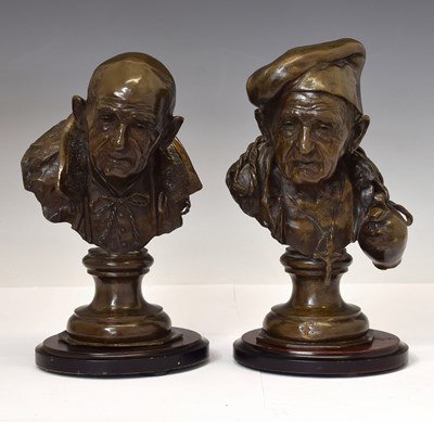 Lot 172 - Tommaso Campajola (Italian, 1890-1968) - Two bronze busts