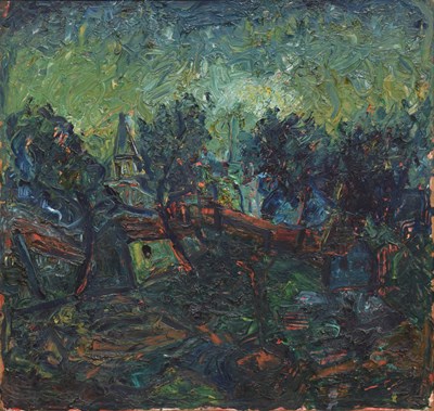 Lot 333 - Barrington Tabb (British, 1934-2022) - Oil on board - Untitled