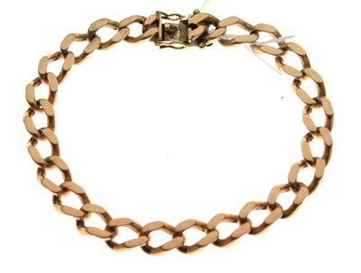 Lot 34 - 9ct gold curb-link bracelet