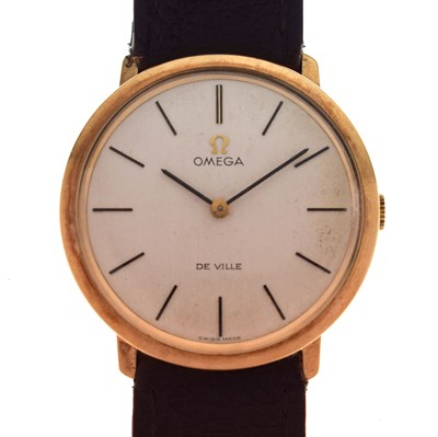 Lot 69 - Omega -1970s De Ville 9ct gold case wristwatch