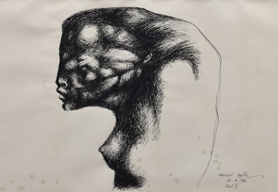 Lot 655 - Michael Ayrton (British, 1921-1975) - Pen and Ink - 'Oracle III'
