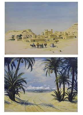 Lot 598 - Stuart Maxwell Armfield (British, 1916-2000) - Two watercolours of Morocco