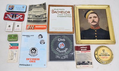 Lot 261 - Pine framed Player's Bachelor Cigarettes advertising mirror