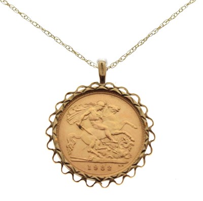 Lot 69 - Half Sovereign pendant